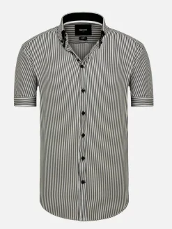 Aire Black Overhemd Korte Mou