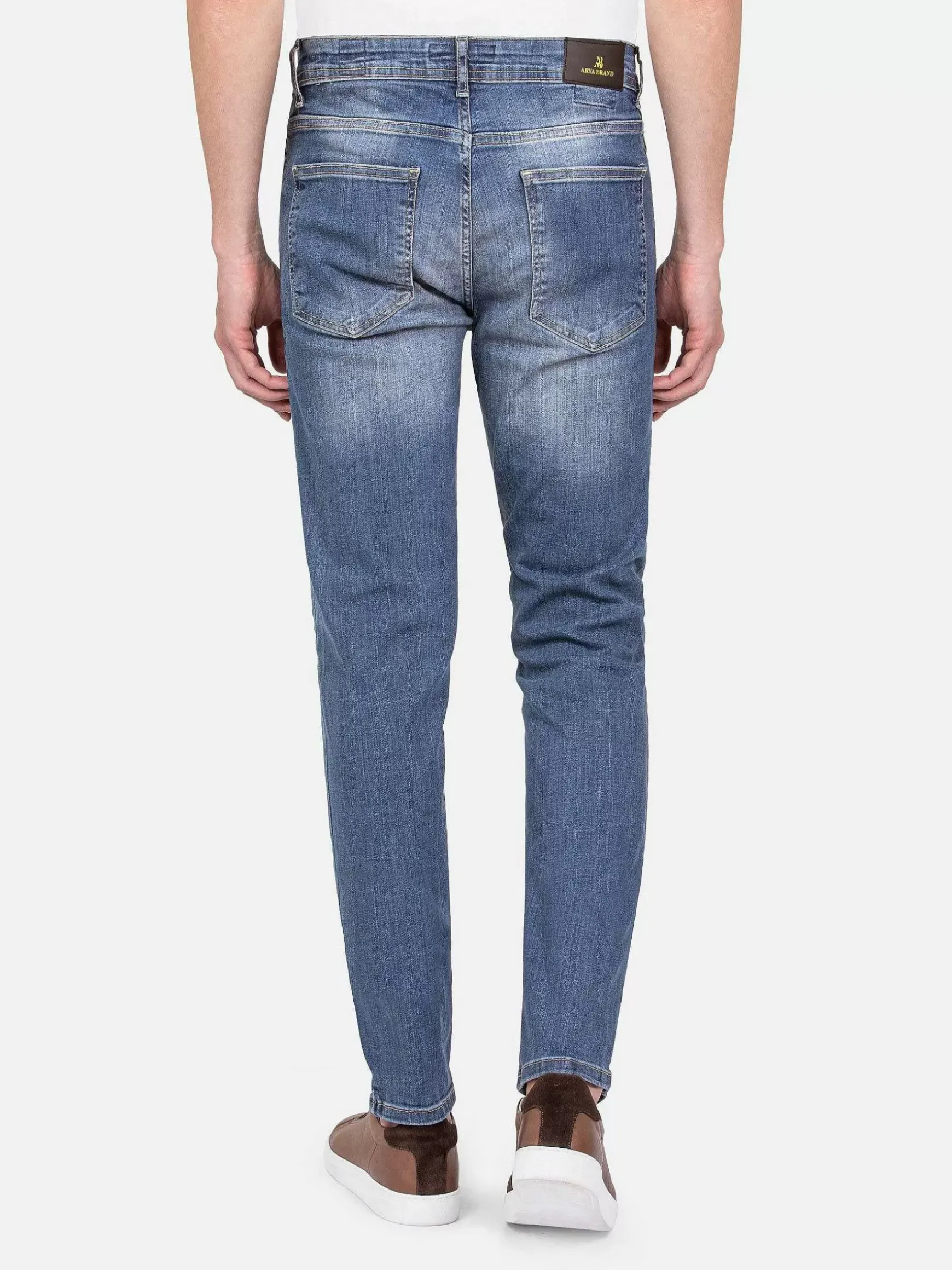 Albaric Faded Slim Fit Light Navy Jeans