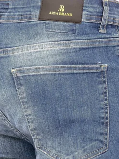 Albaric Faded Slim Fit Light Navy Jeans