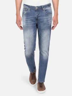 Albaric Faded Slim Fit Light Navy Jeans