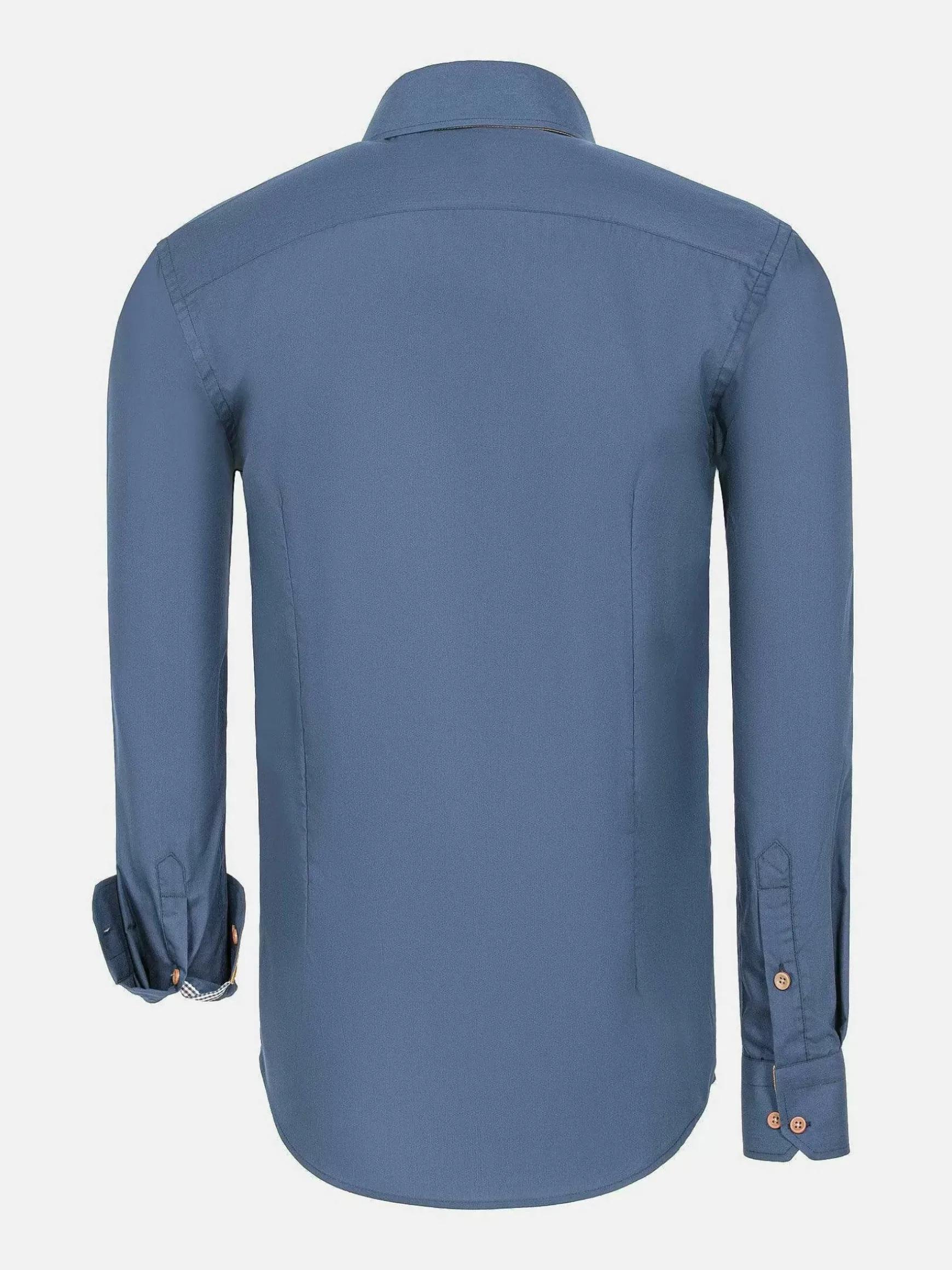 Ales Solid Structured Anthracite Overhemd Lange Mouw