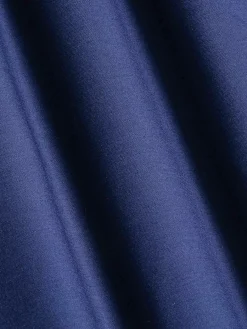 Ales Solid Structured Navy Overhemd Lange Mouw