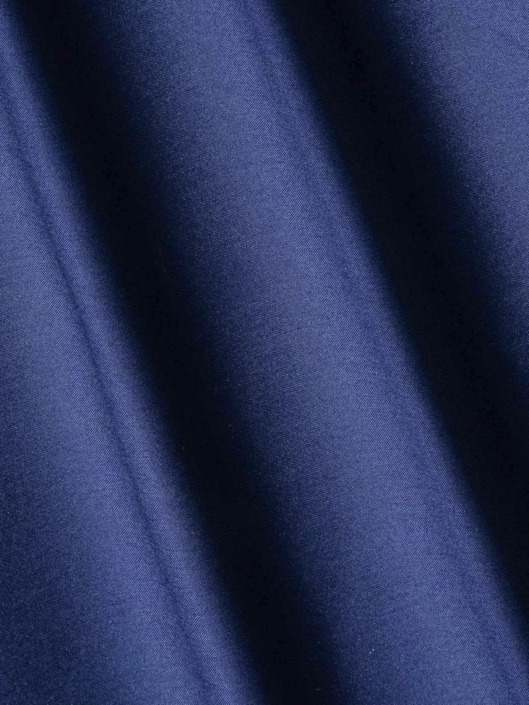 Ales Solid Structured Navy Overhemd Lange Mouw