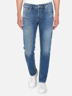 Aluin Slim Fit Stone Wash Light Navy Jeans