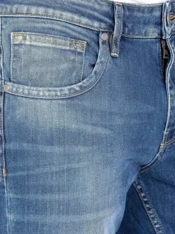 Aluin Slim Fit Stone Wash Light Navy Jeans