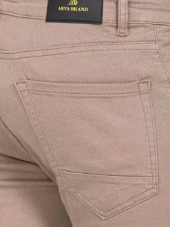 Amou Slim Fit Beige Jean