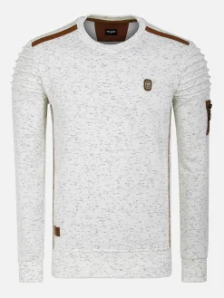 Anita Slim Fit Crew Neck Off-White Sweater