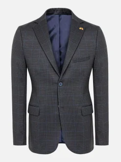 Archer Checkered Indigo Navy Colbert