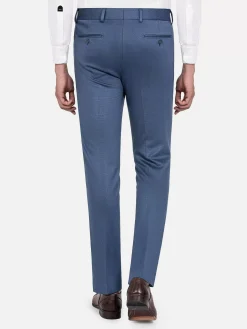 Archer Slim Fit Plain Indigo Navy Pantalon