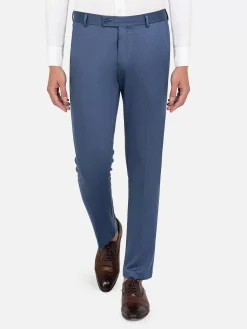 Archer Slim Fit Plain Indigo Navy Pantalon