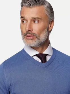 Athens V-Neck Royal Blue Sweater