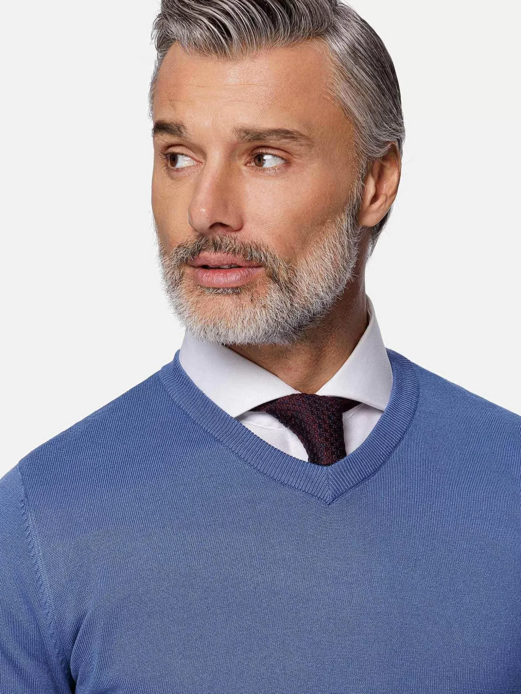 Athens V-Neck Royal Blue Sweater