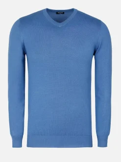 Athens V-Neck Royal Blue Sweater