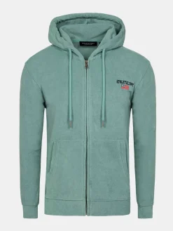 Avery Full Zipped Blue Hoodie Shorts Set