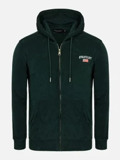 Avery Full Zipped Green Hoodie Shorts Set