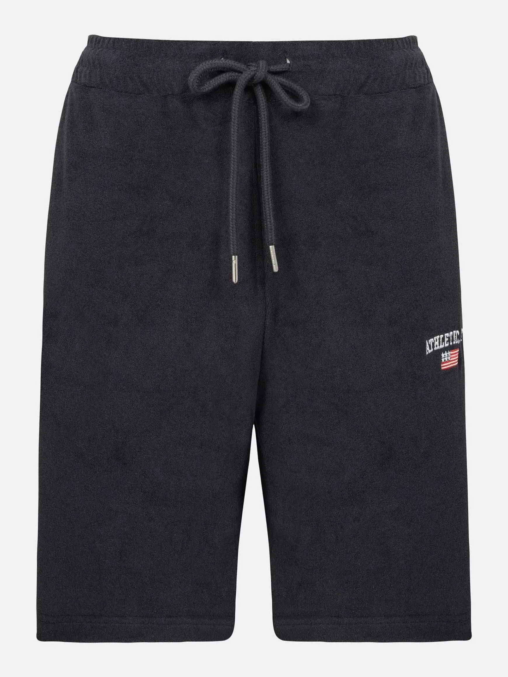 Avery Stretched Navy Hoodie Shorts Set