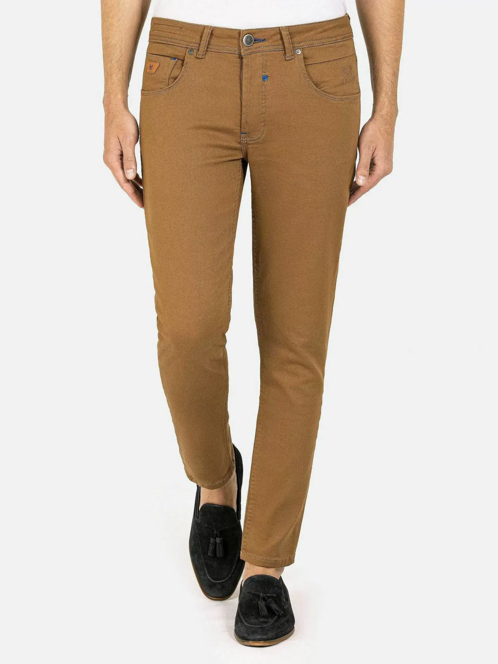 Barukh Slim Fit Beige Jeans