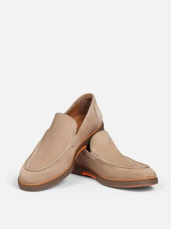 Beige Suede Loafer Schoenen