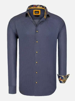 Bentley Regular Fit Navy Overhemd