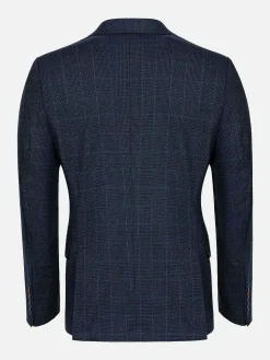 Branco Micro Patterned Navy Blazer