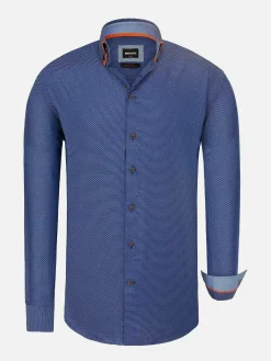 Braxton Regular Fit Royal Blue Overhemd