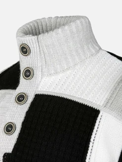 Cambridge Pattern Black White Truien