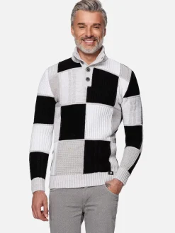 Cambridge Pattern Black White Truien