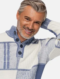 Cambridge Pattern Blue White Truien