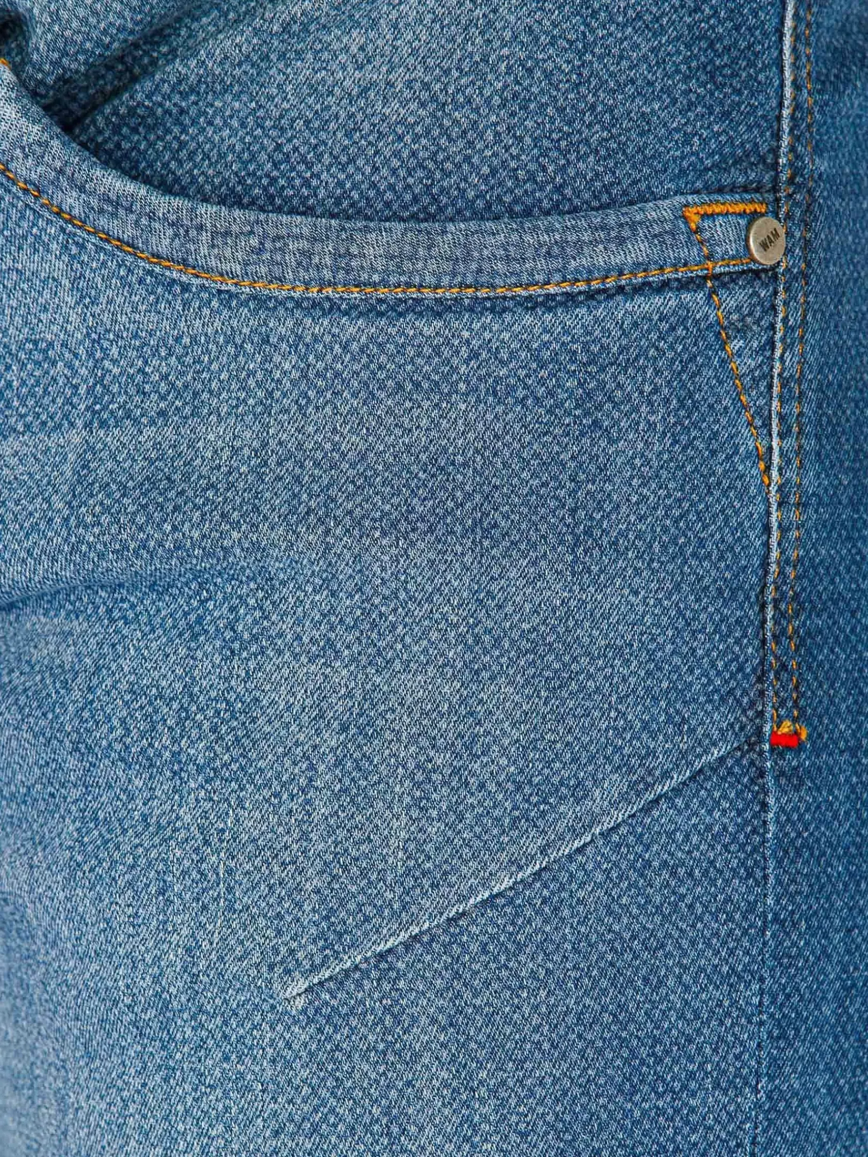 Carinal Mini Check Slim Fit Navy Jeans