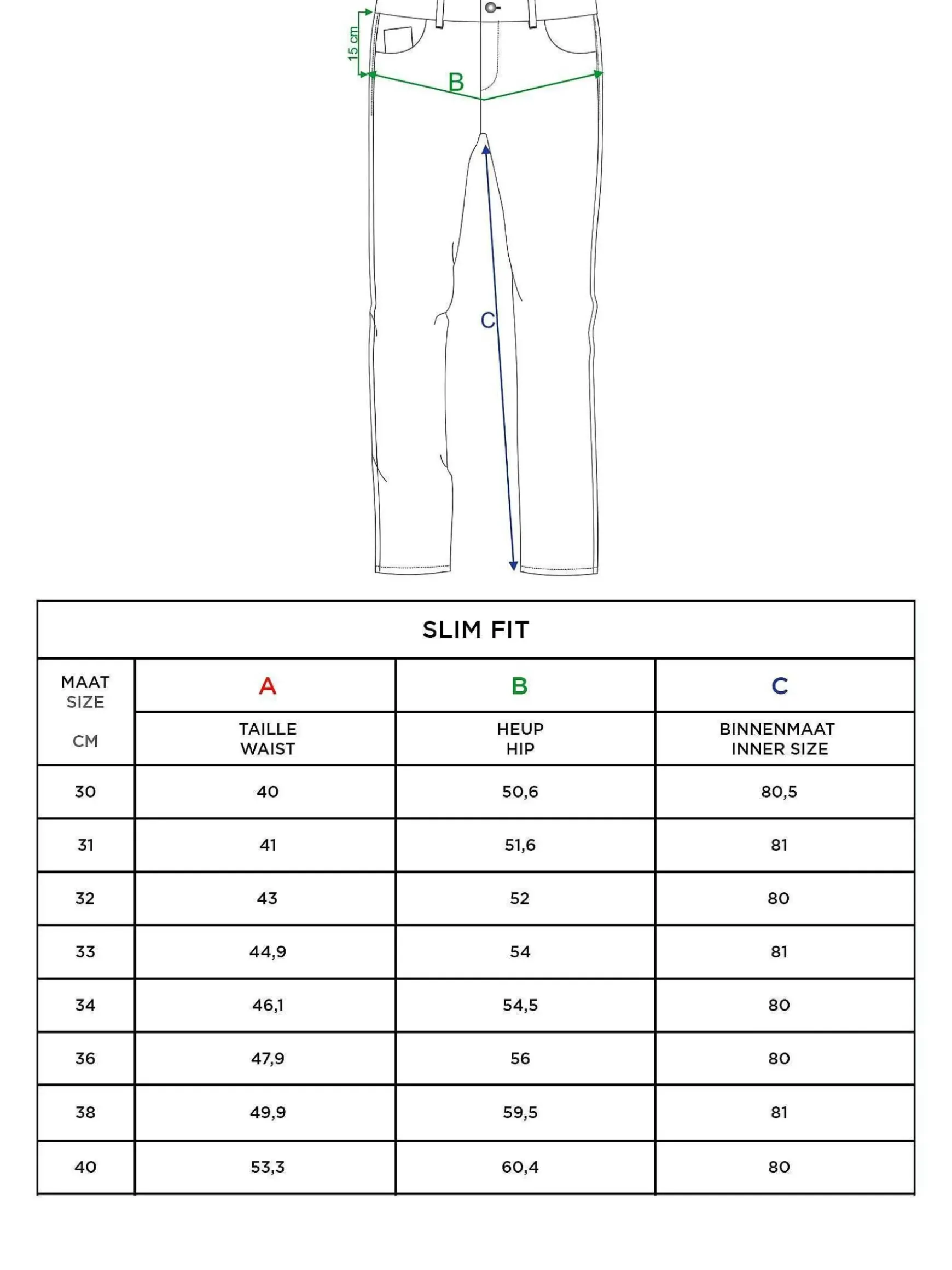 Carinal Mini Check Slim Fit Navy Jeans