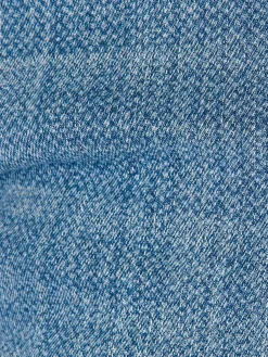 Carinal Mini Check Slim Fit Navy Jeans