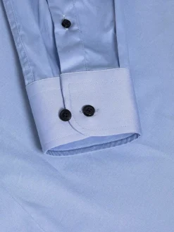 Catalina Blue Solid Overhemd Lange Mouw