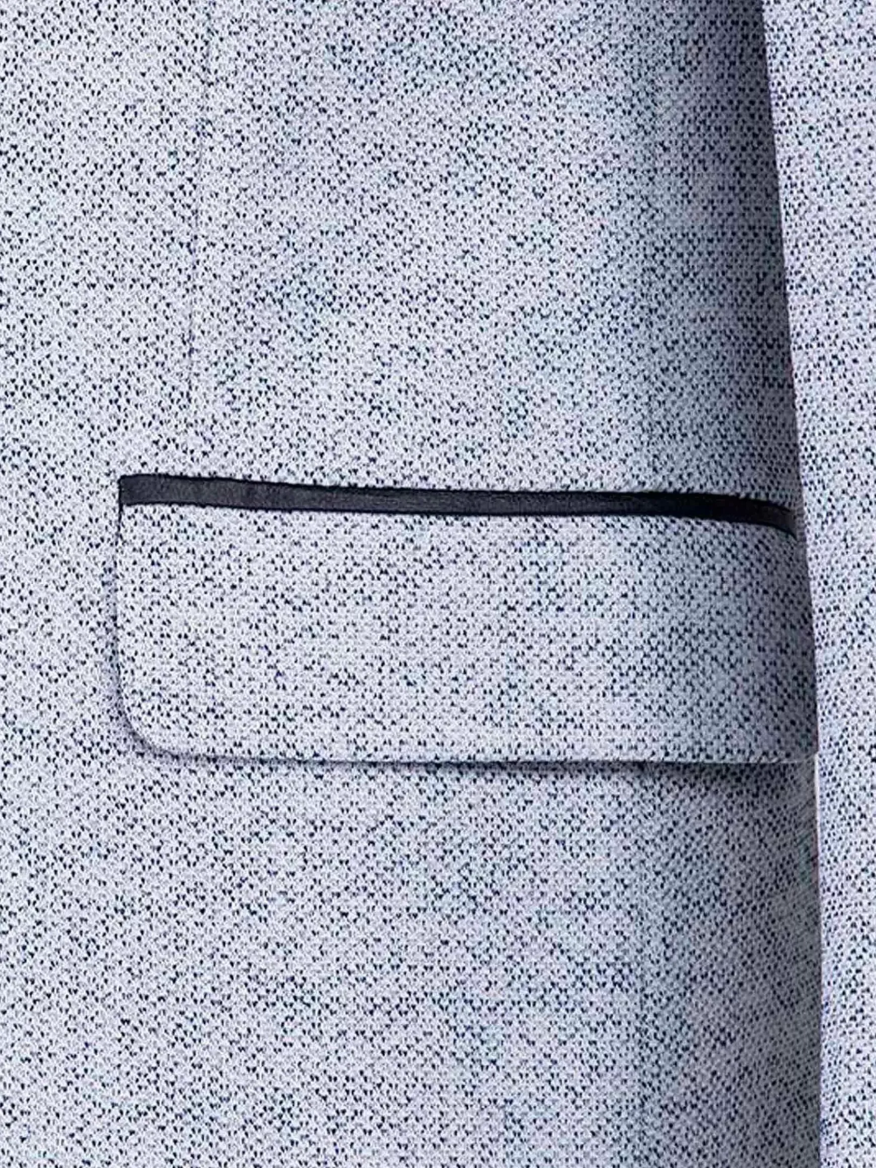 Catania Modern Fit White Navy Colbert