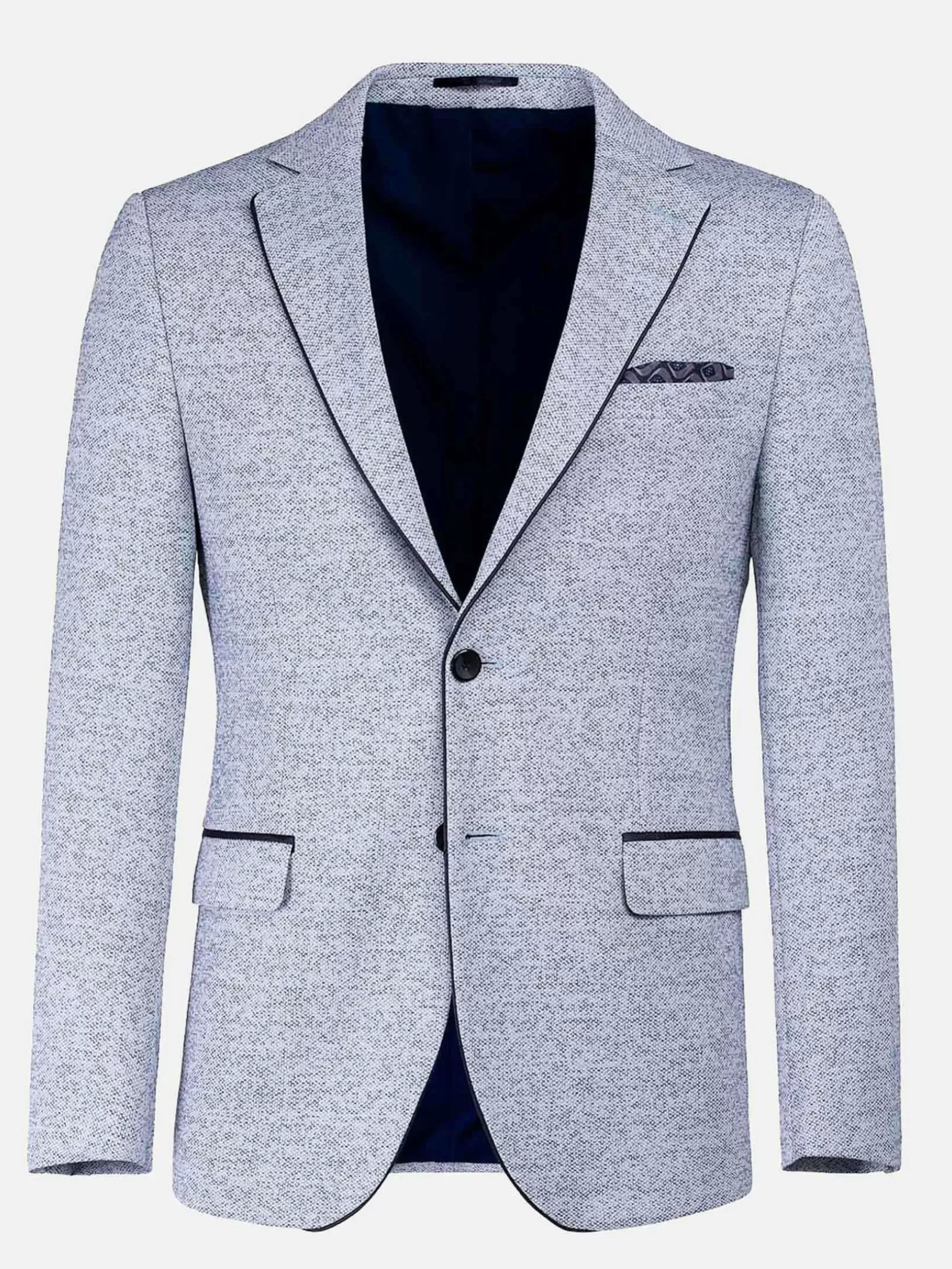 Catania Modern Fit White Navy Colbert