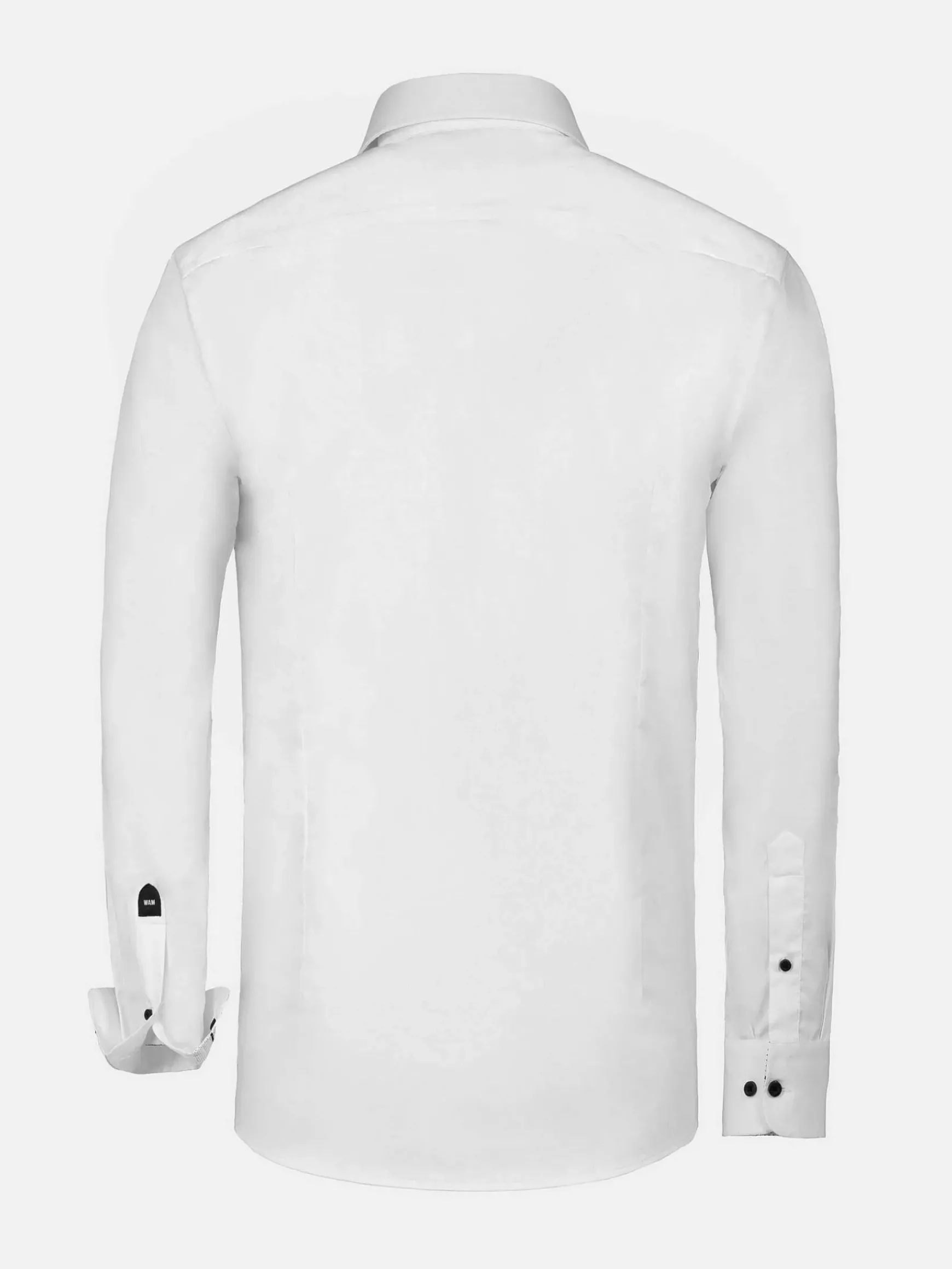 Celestial Tailored Fit White Overhemd Lange Mouw