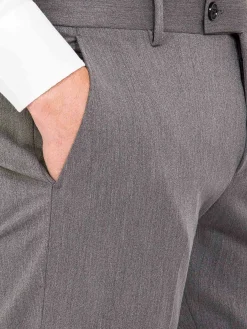 Comfort Slim Fit Grey Pantalon