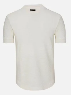 Dambas Signature Crew Neck T-Shirt Off White