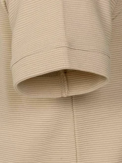 Dambas Signature Crew Neck T-Shirt Beige