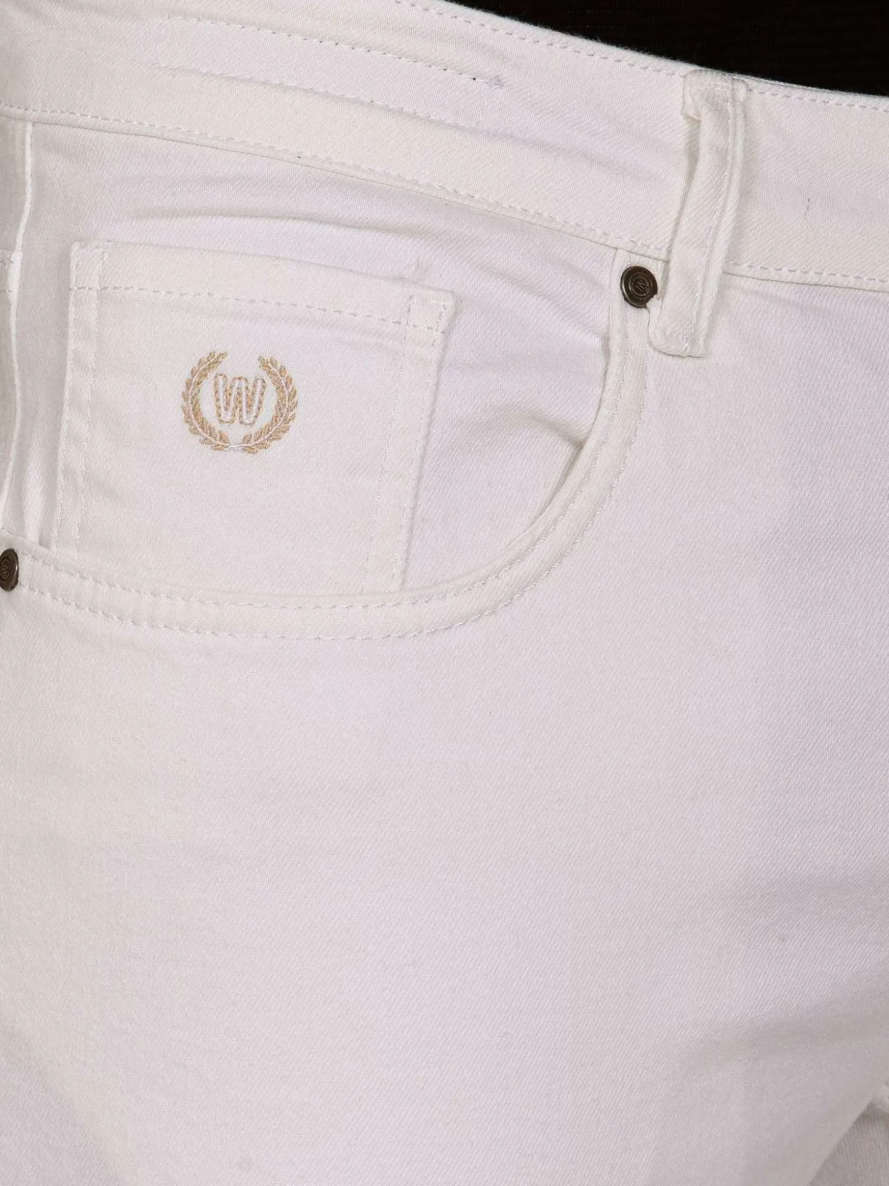 Digorgio Slim Fit Off White Jeans