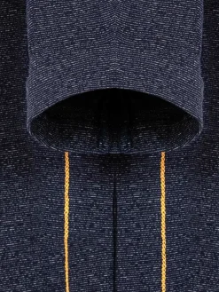 Dirkous V-Neck Button Down Navy T-Shirt