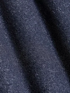 Dirkous V-Neck Button Down Navy T-Shirt