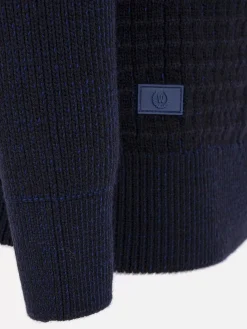 Dover Slim Fit V-Neck Navy Truien