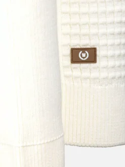 Dover Slim Fit V-Neck Off-White Truien