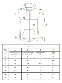 Echten Slim Fit Hoodie Black Vesten