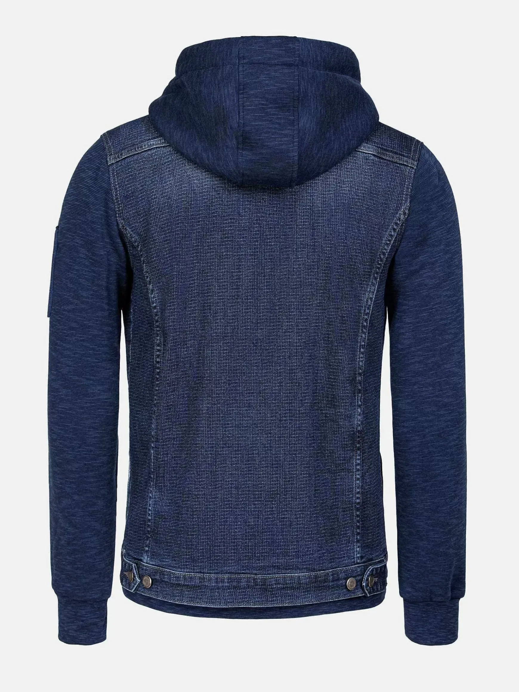 Echten Slim Fit Hoodie Navy Vesten