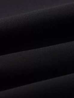 Everest Spread Collar Black Overhemd Lange Mouw