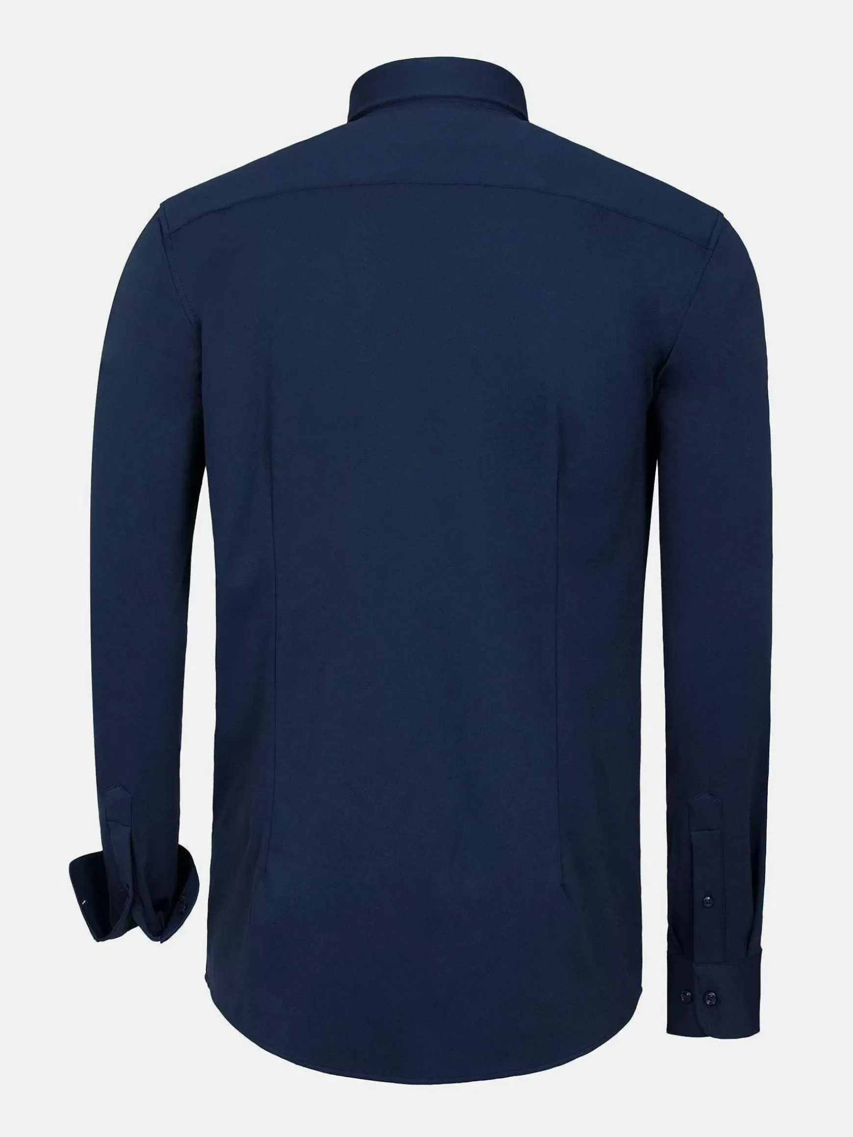 Everest Stretched Navy Overhemd Lange Mouw