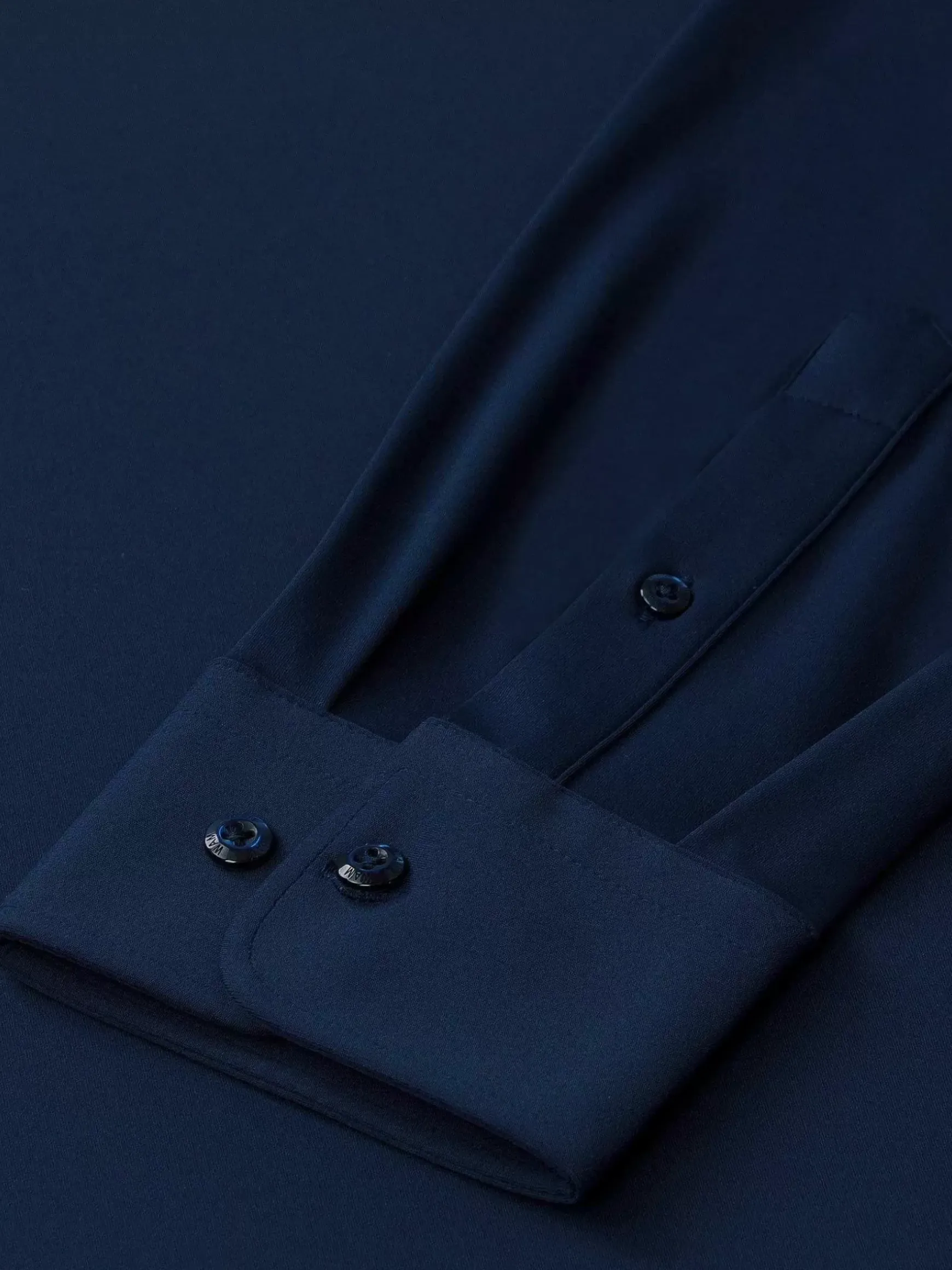 Everest Stretched Navy Overhemd Lange Mouw