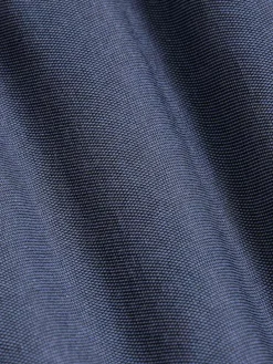 Flers Double Collar Dark Indigo Overhemd Lange Mouw