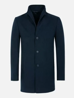 Franklin Widespread Notch Collar Dark Navy Manteljassen